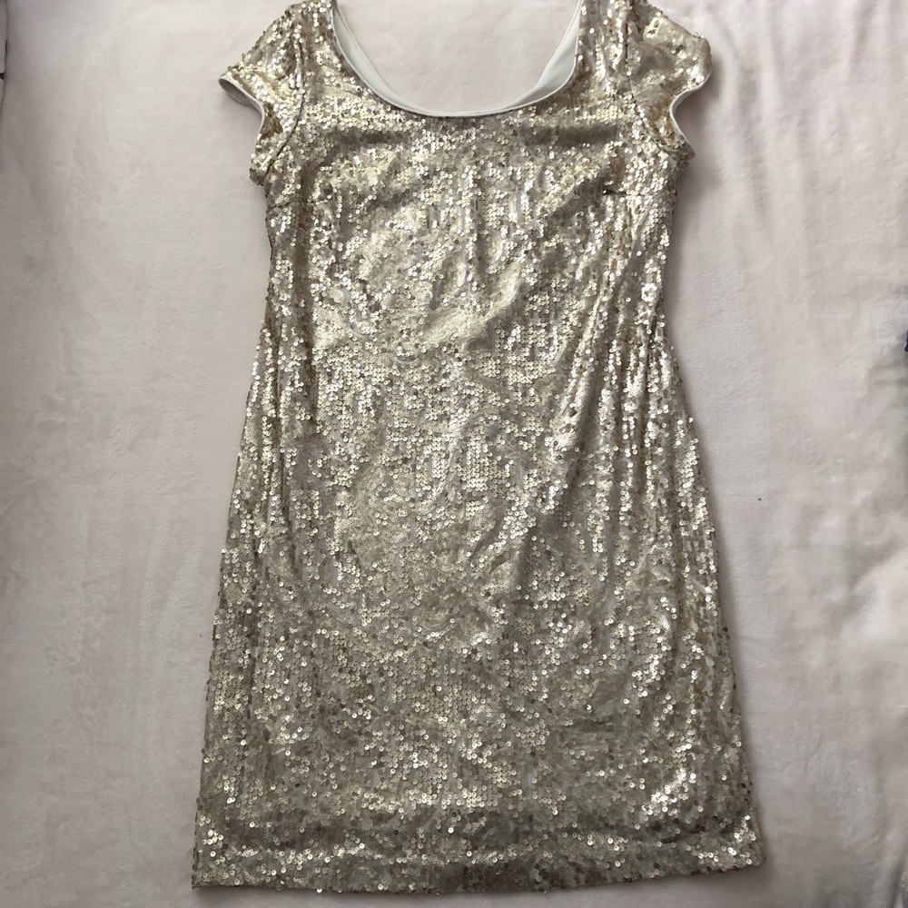 🥂 🎉 NYE dress | size 12 | gold sequin party dress